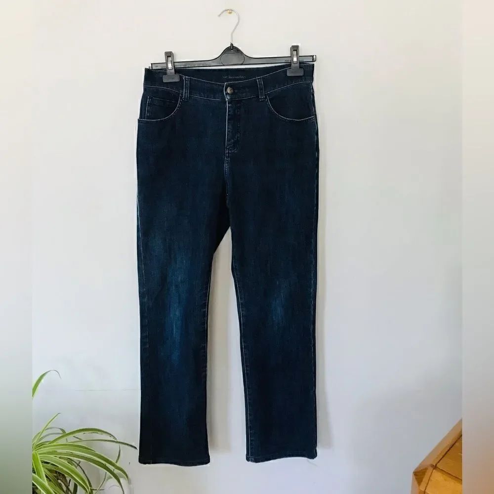 Soft surroundings | spandex blend straight leg jeans